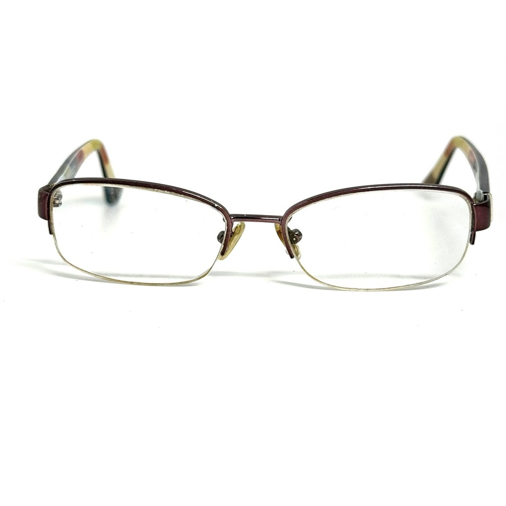Coach 9032 Purple Semi Rimless Rectangle Eyeglass Frames 51-16-135
